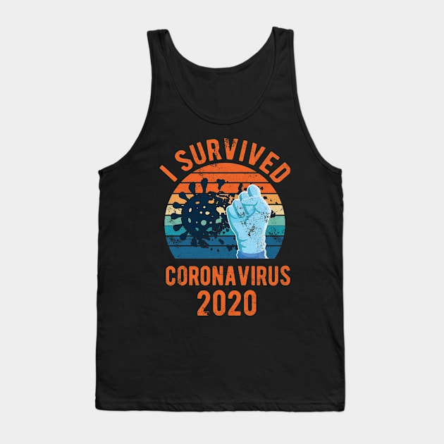Coronavirus I Survived Coronavirus Tank Top by Gaming champion